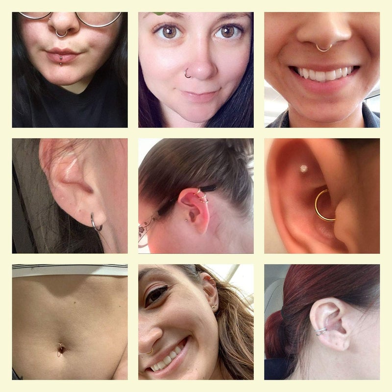 FUNLMO Store 316L Surgical Steel Hinged Segment Nose Ring Hoop for Nose Septum Cartilage Helix Tragus Conch Rook Daith Lobe Lip Piercings 1 Pc - Image 5